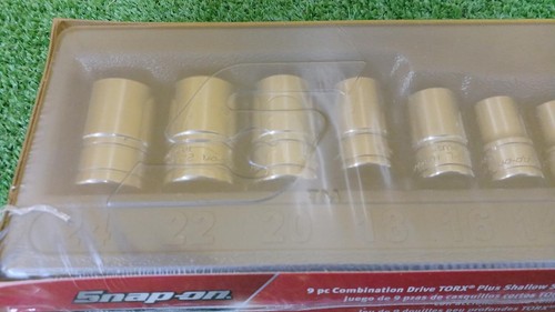 SNAP-ON 209FLEPLY 9pc External Torx Socket Set EP8–EP24 3/8" 1/2" NEW - Picture 2 of 6