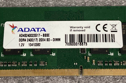 ADATA 2G RAM DDR4 2400 SO-DIMM 1.2 V AD4S240022G17-BSSE - Picture 3 of 4