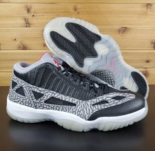 jordan 11 retro low black fire red cement grey