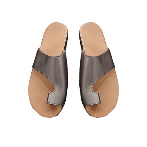 Women Summer Sandals Comfy Open Slippers Flats Orthopedic Bunion Shoes - Picture 19 of 24