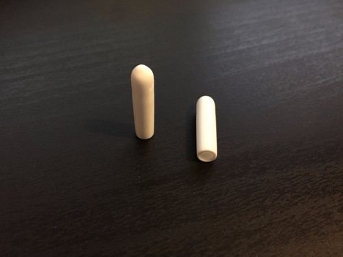 Tapa redonda flexible blanca para tubos, alimentos - vinilo de grado listado por la FDA, 3/4" de altura - Imagen 8 de 18