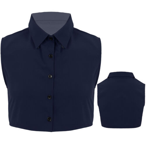 Fake Collar Detachable Dickey Collar Solid Color Half Shirts False Collar Man - Picture 28 of 52