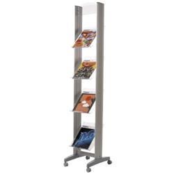 Aluminium Corner Mobile 4 Shelf Display Aluminium Corner Mobile 4 Shelf Display