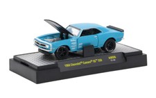 L116 32600 AM06 M2 MACHINES AUTO MODS 1968 Chevrolet Camaro SS 350 BLUE  1:64