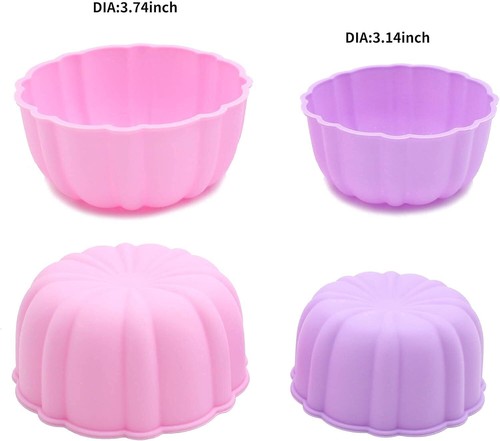 Silicone Cupcake Baking Cups, Food Grade Non-Stick Silicone Muffin Liners - Picture 8 of 9