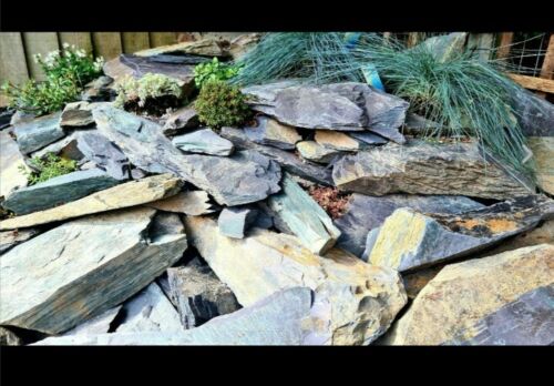 Rustic Slate Walling and Rockery purple, green and rust red - Picture 4 of 12