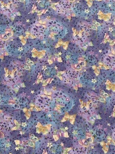 White Swan Womens Scrub Top Purple Butterfly Print Size Small Deep Pockets - Picture 4 of 12