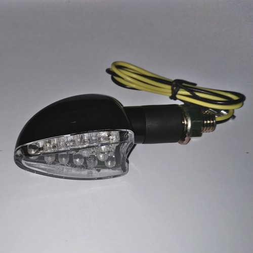 Clignotant Kit Universel M10 Verre : Transparent Clair Court Scooter Moto Mofa - Picture 2 of 5
