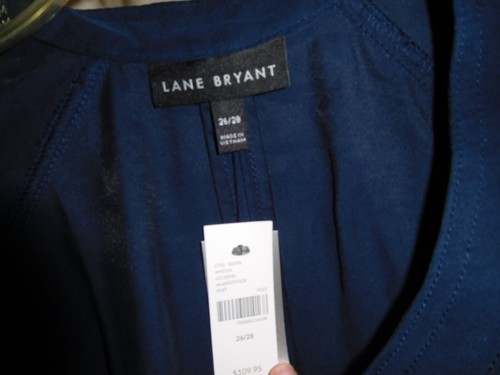 NWT 26w 28w Lane Bryant navy blue twill duster jacket - Picture 5 of 10