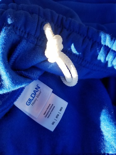 5XL NEW Gildan Heavy Blend Sweatpants w/pockets Royal Blue - Picture 4 of 7