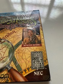 Sherlock Holmes Consulting Detective Turbografx CD New Factory Sealed OOP Damage