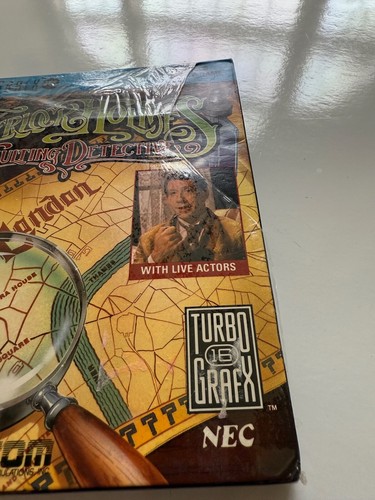Sherlock Holmes Consulting Detective Turbografx CD New Factory Sealed OOP Damage - Picture 8 of 9