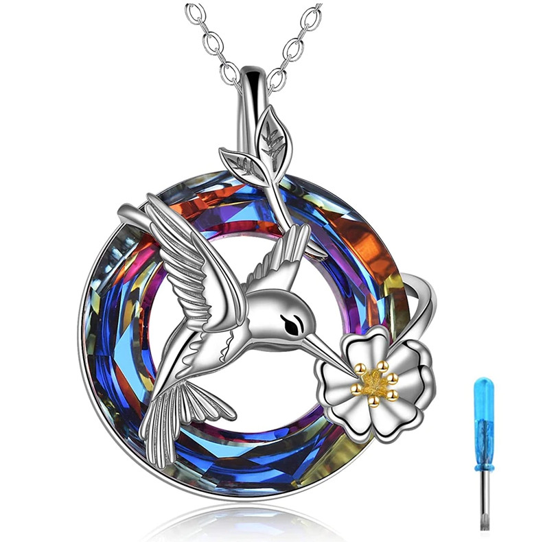 Hummingbird urn hotsell necklace