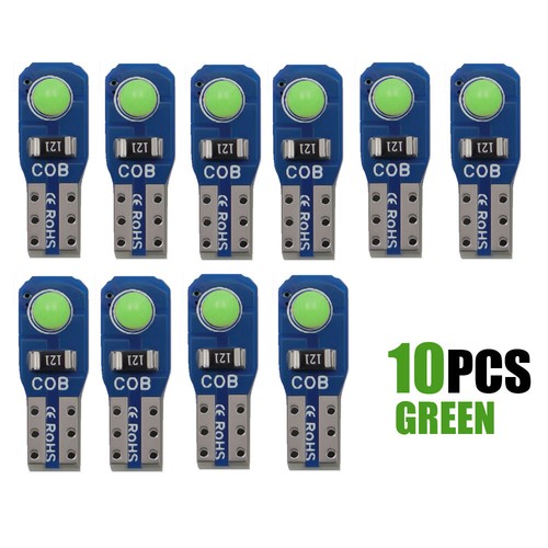 10x T5 W3W W1.2W PC74 PC37 PC118 LED Dashboard Warm Indicator Wedge Light Bulb - Bild 15 von 15
