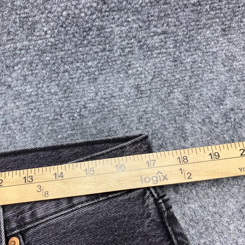 Jeans Levis 501 Hombre 33x32 Negro Recto Clásico Botón Lavado Oscuro Etiqueta 33x32 - Imagen 3 de 13