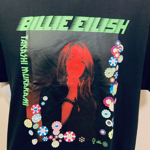 Uniqlo Billie Eilish x Takashi Murakami Women's T-Shirt XL Black NEW - Picture 2 of 7
