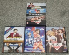 Anchorman / Blades of Glory / Old School 3-Disc DVD Film Box Set Will Ferrell