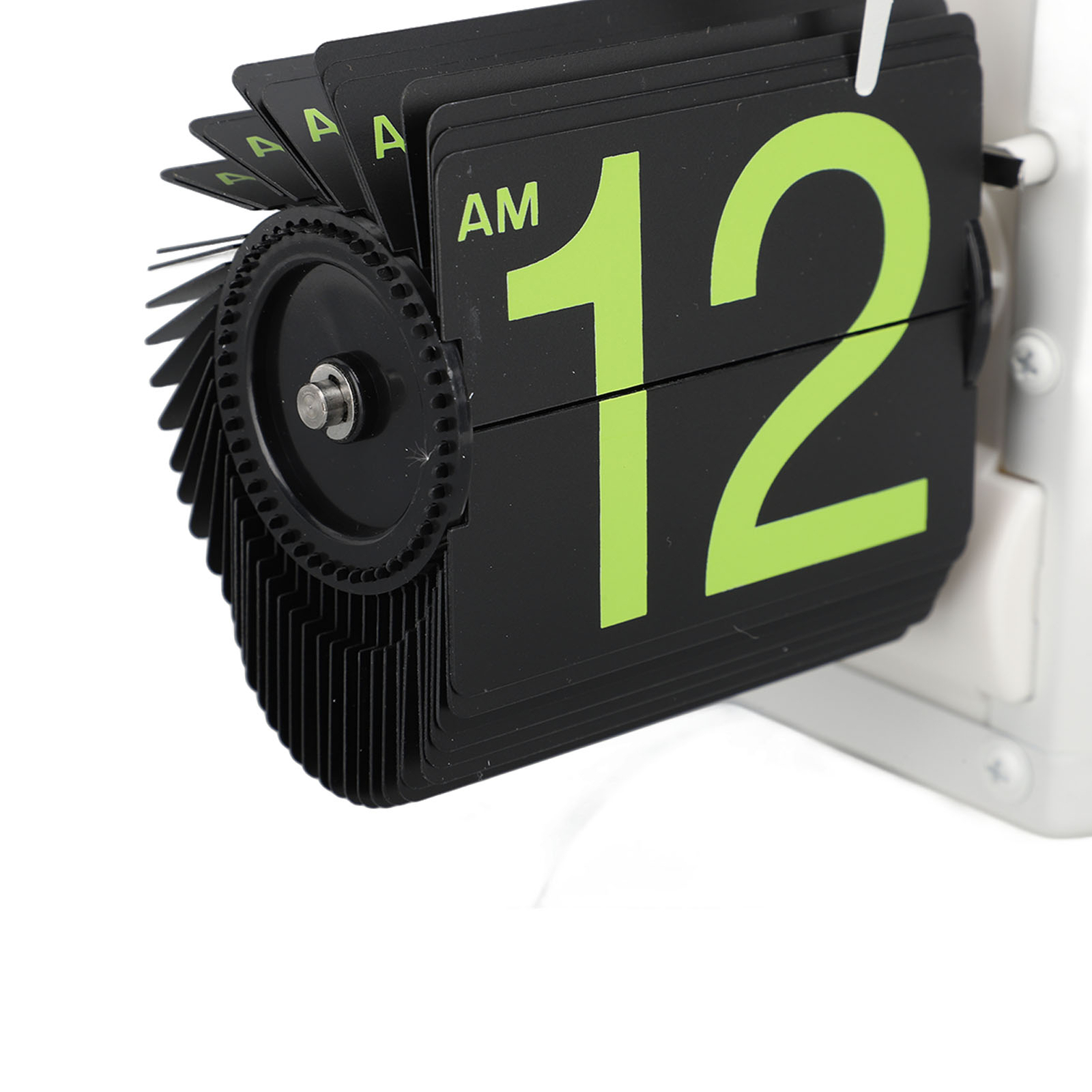 White Frame Green Number European Style Retro Digital Flip Down Clock 304 JY - Picture 12 of 12