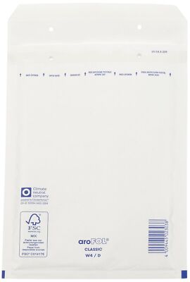 25x AROFOL CLASSIC Luftpolstertasche 8/H-18W 270x360mm für B4 weiß 25x AROFOL CLASSIC Luftpolstertasche 8/H-18W 270x360mm für B4 weiß