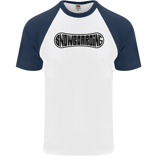Snowboard Schnee Tafel Snowboarder HERREN S/S Baseball - Bild 2 von 50