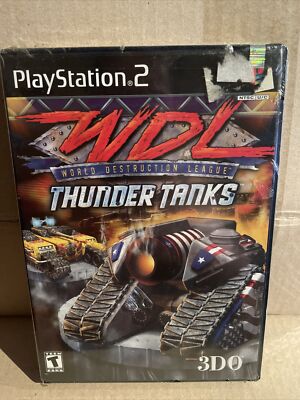 World Destruction League: Thunder Tanks (Sony PlayStation 2, 2000) PS2 New