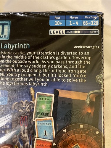 Exit The Game The Cursed Labyrinth Board Game 692860 2021 Kosmos Sealed - Picture 5 of 6