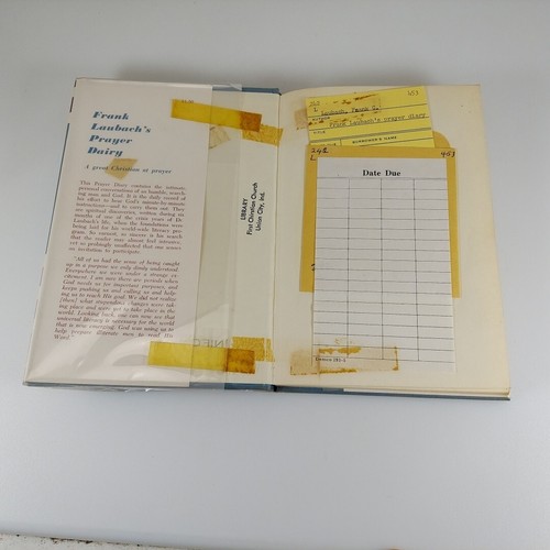 Frank Laubach's Prayer Diary 1964 1st Edition Fleming H Revell HCDJ Ex-Library - Picture 7 of 14