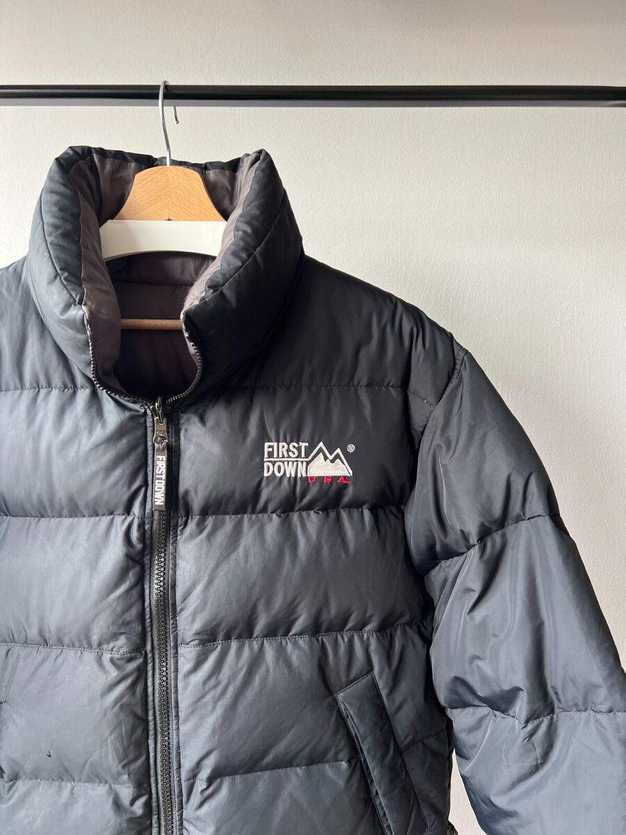 Vintage First Down USA Puffer Reversible Jacket Winter Vintage First Down USA Puffer Reversible Jacket Winter