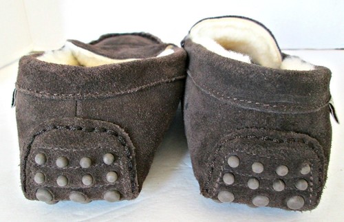 New EMU Ridge Australia Brn Shearling Loafer Slipper Moccasin Men Sz 7 Women 8.5 - Picture 5 of 6