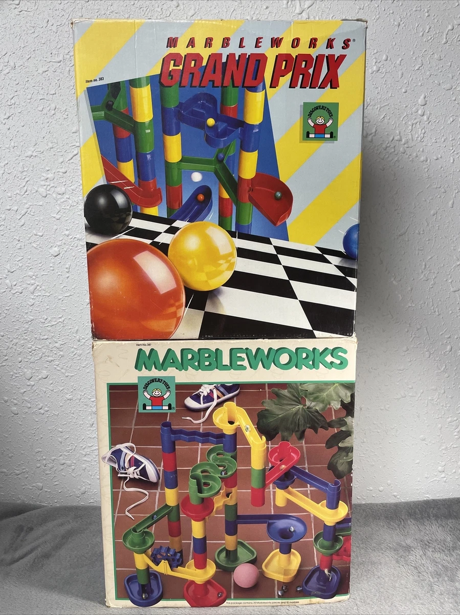 Vtg Complete Marbleworks Grand Prix Marble Building Sets by