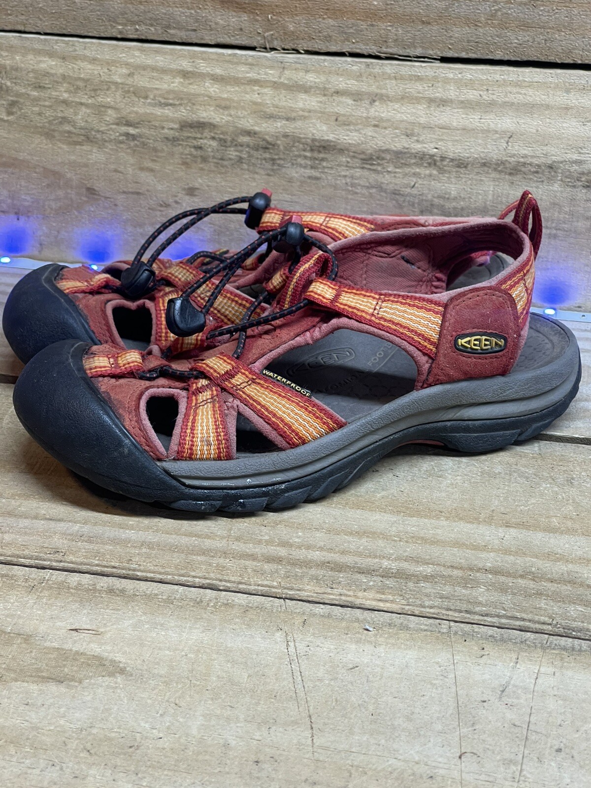 Sandali KEEN Venice H2 donna taglia 3 5 impermeabili escursionismo sport acquatici rosso arancione