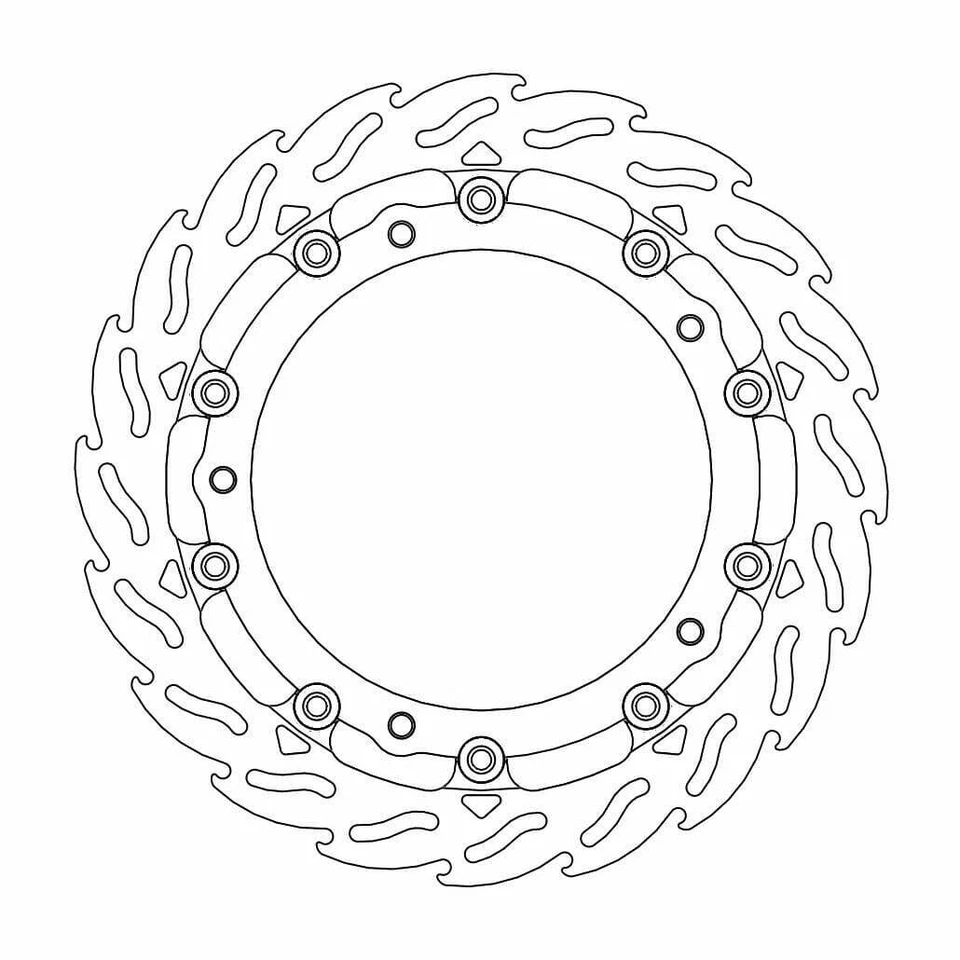 Moto Guzzi V7 III 750 RACER ABS 2020 Moto Masters Flame Racing Front Brake Disc 