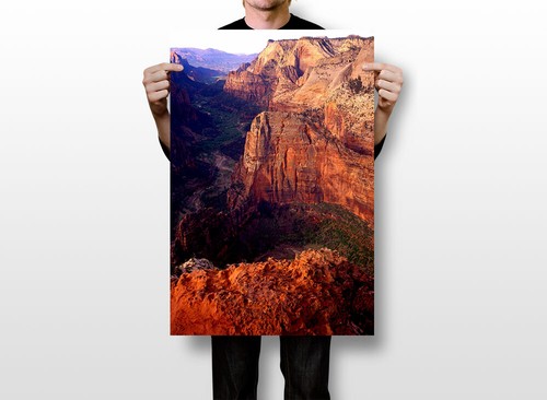 In Zion National Park Landscape Painting Print Wall Home Decor - POSTER 20x30 - Picture 3 of 3