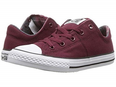 kids burgundy converse