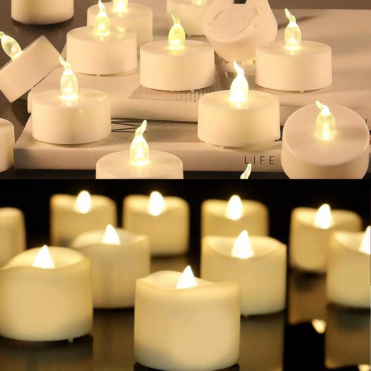 White led tea sale lights battery operated
