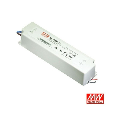 MEANWELL LPV-60-12 12V IP67 WATERPROOF 60W 5A TRANSFORMATOR NETZTEIL - Bild 1 von 3