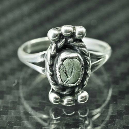 Größe 7, Native American Southwestern Sterlingsilber 925 Bandring Türkis