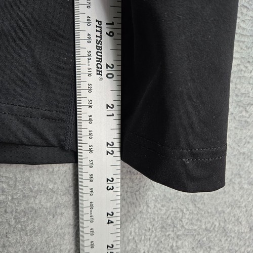 Adidas Boys Activewear Top XL Black Padded Shirt Short Sleeve Logo Spandex READ - Picture 3 of 8