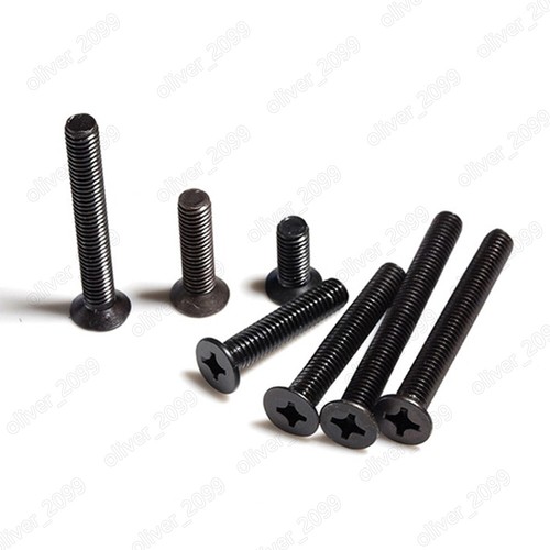 Tornillos de cabeza plana contrahundidos negros de acero inoxidable 304 M5 M6 M8 M10 - Imagen 2 de 6