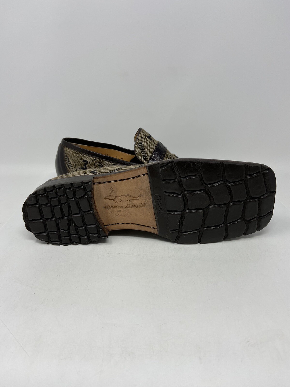 MAURI Genuine Crocodile Mauri Logo Slip On Shoes … - image 14