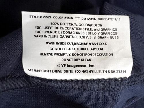 MLBPA / NY YANKEES LOGO MAJESTUOSA CAMISETA (NUEVA) 2013 con ETIQUETAS DE PRECIO / TALLA XXL - Imagen 6 de 8