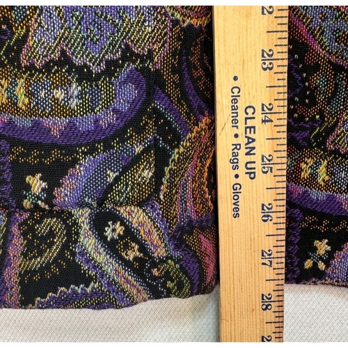 Vintage Terry Chicago Paisley Blazer Size Large Multicolor 3/4 Sleeve - Picture 6 of 13