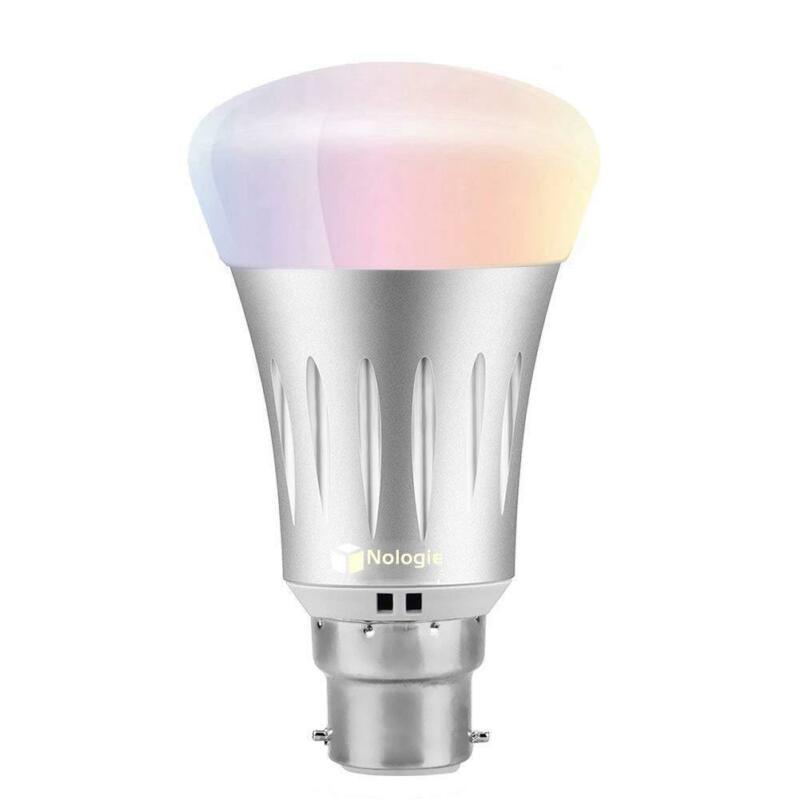 Nologie WiFi Smart Bulb 0W Incandescent Equivalent Colour Dimmable LED Light B D Nologie WiFi Smart Bulb 0W Incandescent Equivalent Colour Dimmable LED Light B D