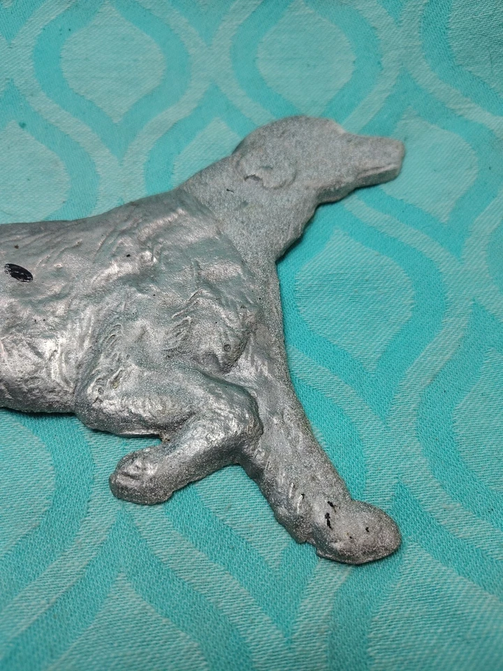 Винтажный литой алюминиевый флюгер для охотничьей собаки ретривера почтовый ящик сад 10 дюймов - Изображение 4 из 4