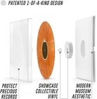 Vinyl Record Album Display Frame 12” Openable Cover & Modern Wall-mounted Lp