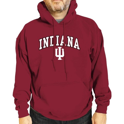 Adult Arch & Logo Soft Style Gameday Hooded Sweatshirt (Indiana Hoosiers - Cr...