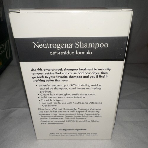 Neutrogena Anti-Rückstände Shampoo 6 Unzen Flasche eingestellt neu im Karton - Bild 3 von 6