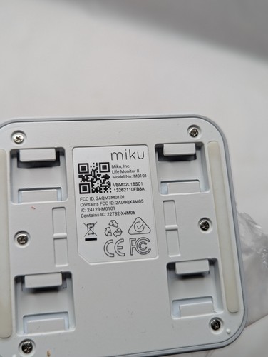 Miku Life Monitor II Smart Baby Monitor - White - Picture 4 of 4