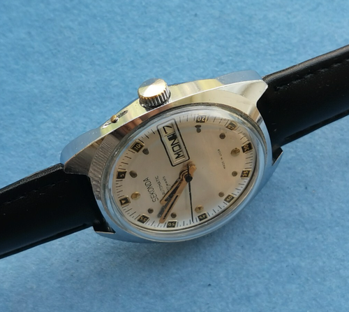 SEKONDA Reloj Mecánico Automático 2MChZ SLAVA mov.2427 REVISADO URSS 1980 - Imagen 14 de 22
