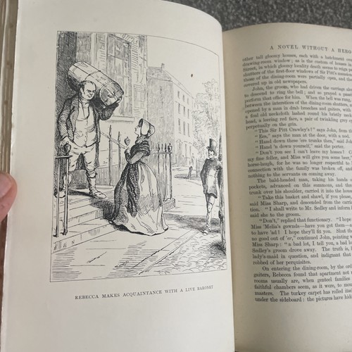Vanity Fair William Makepeace Thackeray Antique 1899 Smith Elder Hardback Illus - Picture 12 of 15